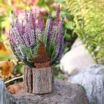 gjenstander Blomsterpotte i trebark, gnome rustfarget, H24 cm