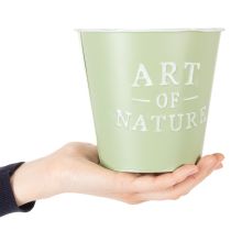 gjenstander Blomsterpotte i sink Art of Nature mintgrønn Ø17,5 cm H15 cm
