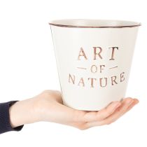 gjenstander Art of Nature blomsterpotte med bokstaver, dekorasjon for vinduskarm og stue, 15 cm, 2 stk.