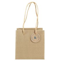 gjenstander Blomsterkrukke av papir ribbet med folie 12x12cm 8 stk