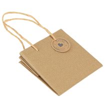 gjenstander Blomsterkrukke av papir ribbet med folie 12x12cm 8 stk