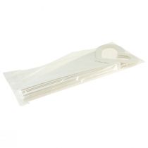 gjenstander Blomsterpose roser gavepakning hvit 46cm 12 stk