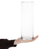 gjenstander Blomstervase, slank glassylinder, kan brukes som glassvase eller høy dekorativ glassvase, 30 cm
