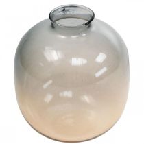 gjenstander Blomstervase dekorativ vase liten vase laget av glass H9cm Ø8cm