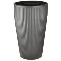 gjenstander Gulvvase plastplanter antrasitt Ø28cm H46,5cm