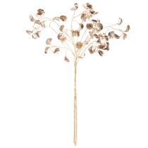 gjenstander Kunstig plante i metallisk form av bønneblomstgren til jul, 80 cm, 3 stk.