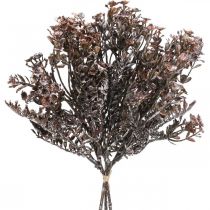 gjenstander Kunstige planter brun høstpynt vinterdekor Drylook 38cm 3stk