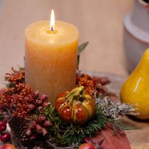 gjenstander Fargerike mini-gresskar på pinne keramisk dekorasjon 5-6,5 cm 3 stk