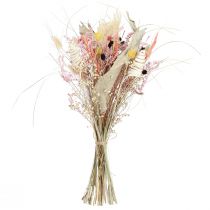 gjenstander Tørket blomsterbukett, fargerik og eksotisk, 55 cm, 120 g - Livlig, dekorativ og lettstelt hjemmedekorasjon i bohemsk stil