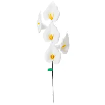 gjenstander Kunstig calla med gul støvbærer, dekorative blomster, 35 cm, 10 stk.