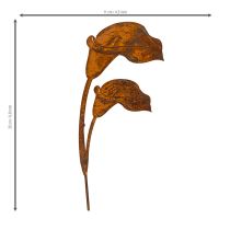 gjenstander Hagepike Calla blomst rust for graver og blomsterdekorasjoner 25 cm 6 stk