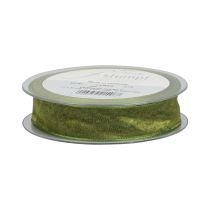 gjenstander Chiffonbånd organzabånd dekorative bånd organza grønt 15mm 20m