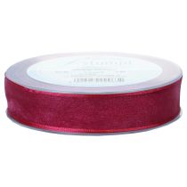 gjenstander Chiffonbånd organzabånd dekorativt bånd organza lilla 25mm 20m