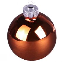 gjenstander Juletrekuler gullbrune blanding glasskuler Ø5cm 24 stk