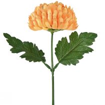 gjenstander Kunstig krysantemum oransje blomst Ø7cm 18cm 4 stk