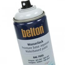 Belton gratis vannbasert maling grå høyglans spray lys grå 400ml