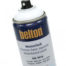 Belton gratis vannbasert maling hvit høyglans spray ren hvit 400ml