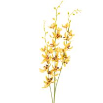 gjenstander Kunstig Cymbidium-orkidé som blomsterstilk for elegant dekorasjon, 95 cm, 2 stk.