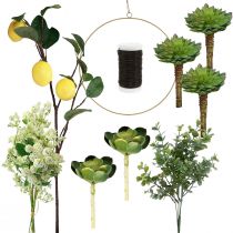 gjenstander DIY boks dekorering ring med sitron dekorasjon for oppheng Ø40cm