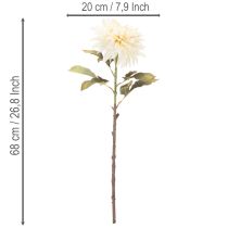 gjenstander Kunstig dahliablomst til vase 68 cm