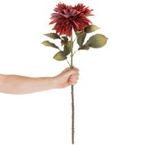 gjenstander Kunstig dahliablomst med lang stilk, 68 cm