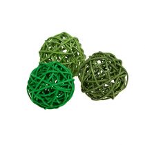 Dekorative kuler grønn blanding Ø5cm 36stk