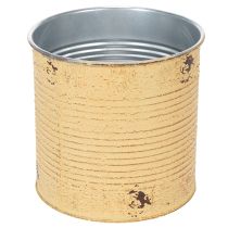 gjenstander Dekorativ blikk, aprikos, metallblomsterpotte, sommerdekorasjon, Ø15,5 cm H15 cm