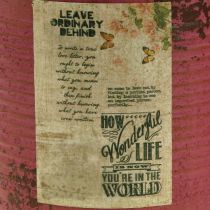 gjenstander Dekorboks lilla metallboks for planting Ø15,5cm H15cm