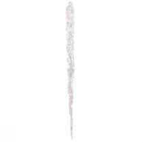 gjenstander Dekorative istapper for oppheng av vinterdekorasjon klar 28,5cm 3 stk