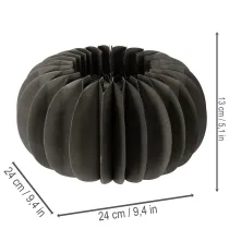gjenstander Dekoreringsringer av gresskarpapir i honningkakeform, 24 cm, 4 stk.