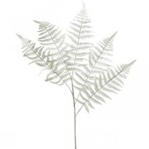 Deco bregne kunstplante bregneblad kunstig bregne hvit L78cm