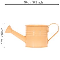 gjenstander Dekorativt vannkanne-plantesett, metall, 8-delt, flerfarget, 16,5 x 7 cm - ideelle plantebeholdere for balkong og kjøkken