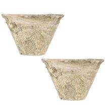 gjenstander Dekorativ harpiks potteplanter leire terrakotta Ø17cm H11cm 2stk