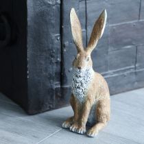 gjenstander Dekorativ kaninfigur for vårlig interiør, 32 cm, 2 stk.