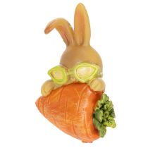 gjenstander Kaninfigurer med Gulrot – Påskedekorasjon, 6 cm, 3 stk