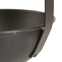 gjenstander Dekorativ plantekasse med murskje, antrasitt, hengende, Ø16,5 cm, 2 stk.