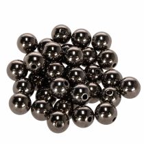 gjenstander Dekorperler antrasitt metallic 14mm 35 stk