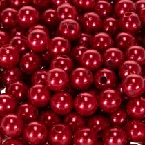gjenstander Dekorperler, røde, Ø8 mm, 250 stk.