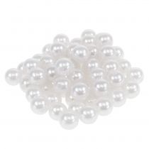 Deco perler hvit Ø10mm 115p