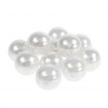 Deco perler hvit Ø20mm 12stk