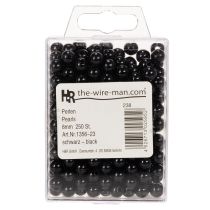 gjenstander Dekorperler Ø8mm svarte 250 stk