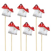 gjenstander Dekorsopp blomsterplugg keramisk paddehatter 6cm 6 stk