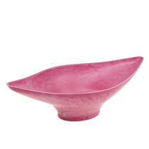 Dekorativ bolle rosa 34cm x 17,5cm H10cm, 1st