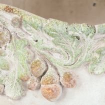 gjenstander Dekorativ bolle, støpt stein, eikenøttplantekasse, Ø20 cm H10 cm