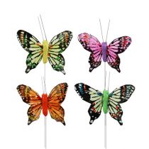 gjenstander Dekorative sommerfugler, diverse 6cm, 24stk