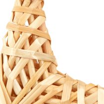 gjenstander Dekorative rottingstjerner til jul, 14,5 cm, sett med 3