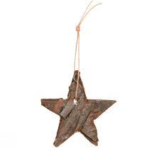 gjenstander Dekorative stjerner furu natur juletrepynt furu stjerner 6cm 12 stk