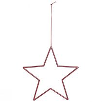 gjenstander Dekorative julestjerner, glitterrøde, 18 cm, 8 deler - Juletrepynt og vindusdekorasjoner