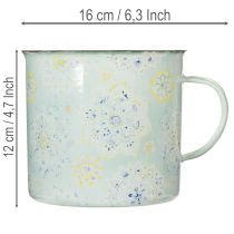 gjenstander Dekorativt krus, blomsterpotte, mandala, emaljert, Ø13 cm H12 cm