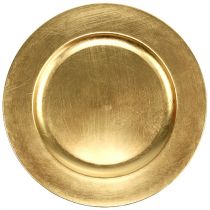 Dekorativ plate gull Ø28cm